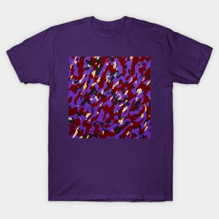 Camouflage - Burgundy Violet T-Shirt